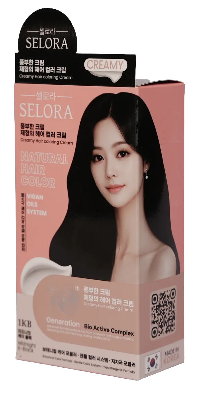 SELORA 1KB Midnight K-Black — angled view