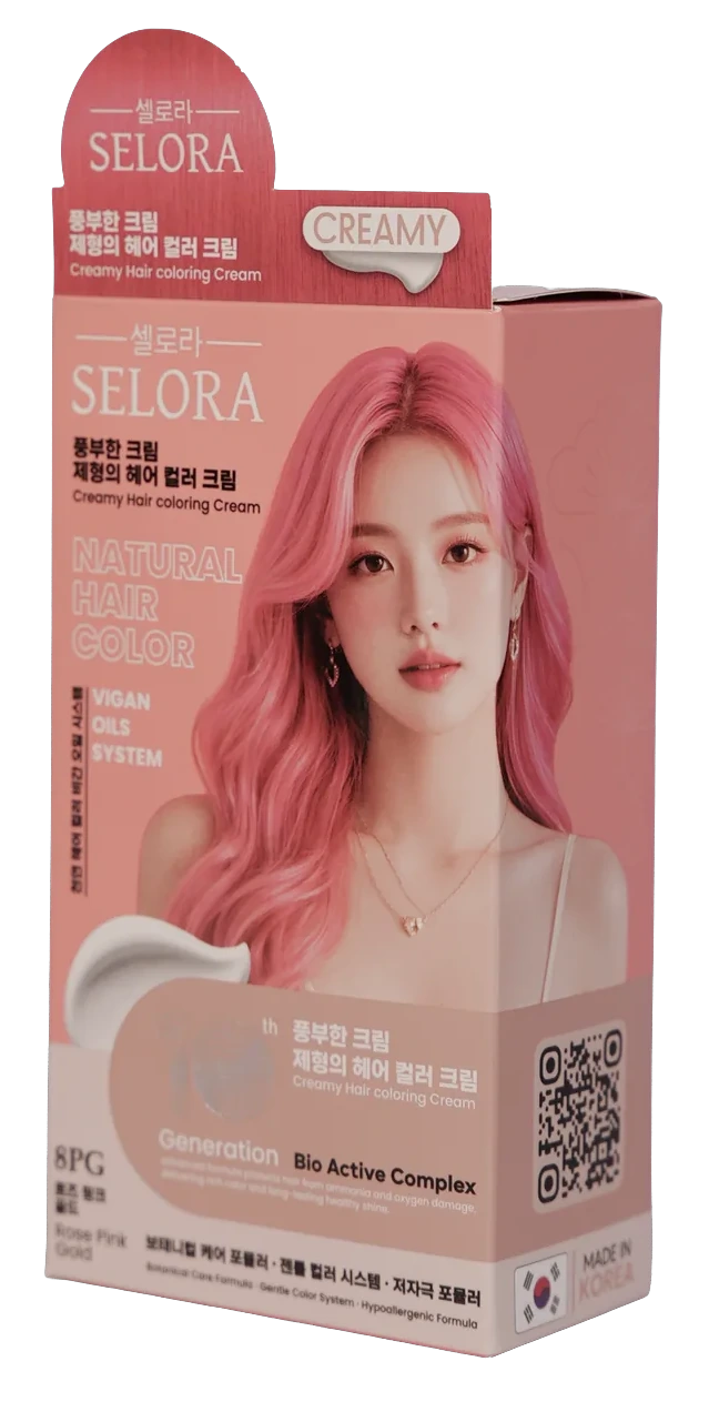SELORA 8PG Rose Pink Gold — angled view